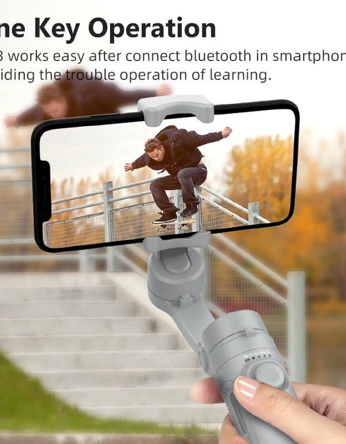 Load image into Gallery viewer, HQ3 SK062 Smartphone Stabilizer, 3-Axis Foldable Pocket Gimbal, Stable Perfect Selfies, Smooth Video, Compatible with Iphone and Android
