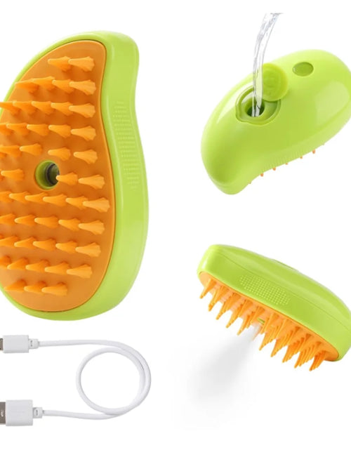 Load image into Gallery viewer, 3 in 1 Self Cleaning Cat Steamer Brush - Removes Tangled Hair, Cat Steamer Brush for Massage
