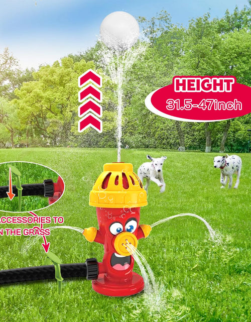 Load image into Gallery viewer, Water Spray Sprinkler Toys with Baseball Play Set, Outdoor Summer Kids Toys Attaches to Garden Hose Backyard Splashing Toys for Boys Girls 3+
