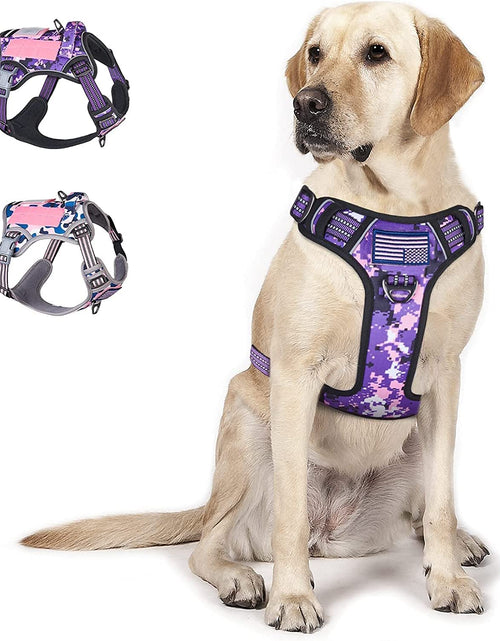 Load image into Gallery viewer, Tactical Dog Harness for Large Medium Small Dogs No Pull, Famous TIK Tok No Pull Dog Harness, Fit Smart Reflective Pet Walking Harness for Training, Adjustable Dog Vest Harness with Handle
