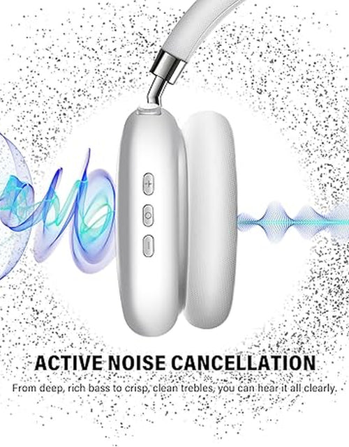 Load image into Gallery viewer, Pro Wireless Headphones Bluetooth,Active Noise Canceling over Ear Headphones with Microphones Hifi Audio Headset for Ios/Android-Silver
