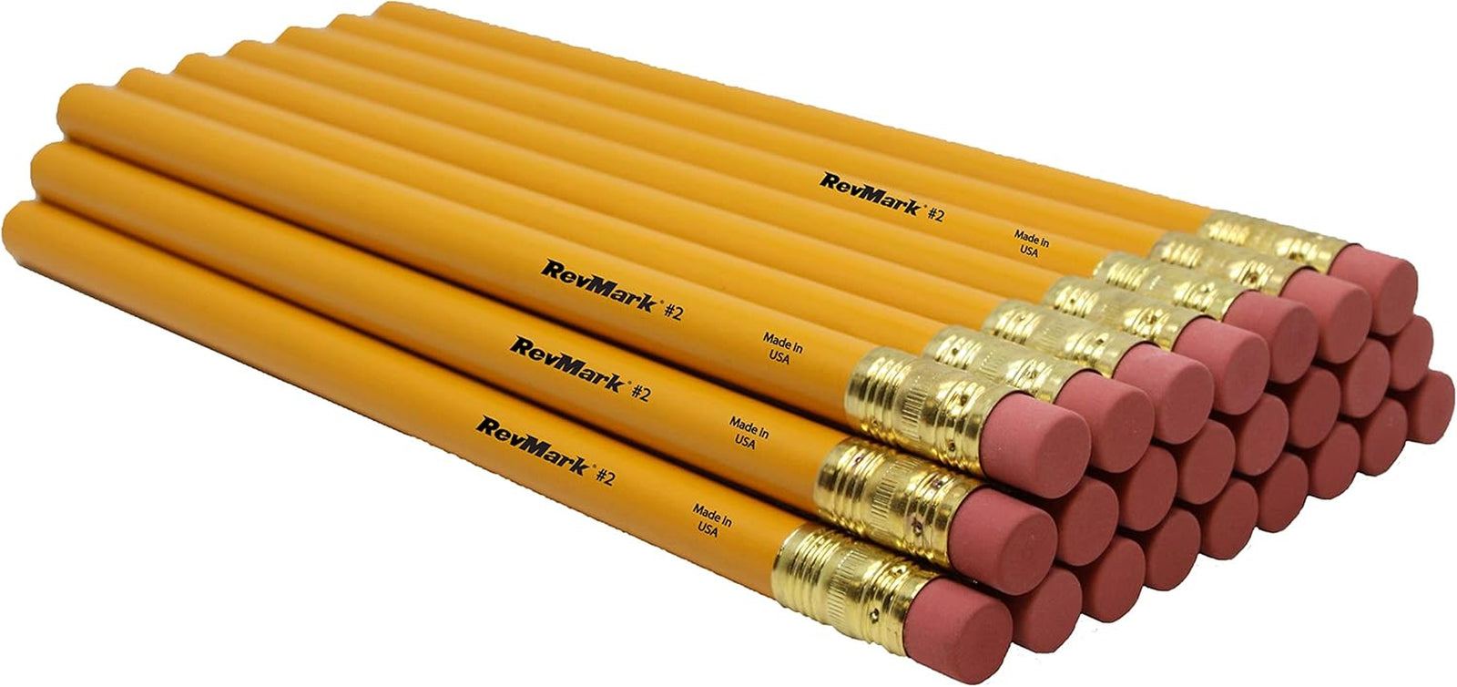 Jumbo round Pencil 24-Pack with Black Lead, USA Made. Quality Cedar Wood for Carpenters, Construction Workers, Woodworkers, Framers, DIY, Students, Teachers (Yellow)