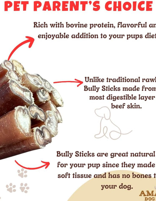 Load image into Gallery viewer, Bully Sticks 6 &amp; 7 Inch Regular Size - Premium Bully Stick Dog Chews - Long Lasting Bully Sticks for Dogs - Best Bully Stick Dog Bone - No Hide Dog Chews
