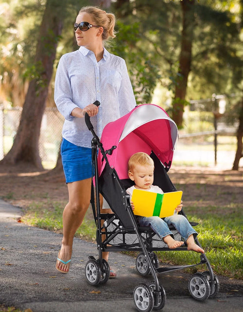 Load image into Gallery viewer, Folding Lightweight Baby Toddler Umbrella Travel Stroller W/ Storage Basket
