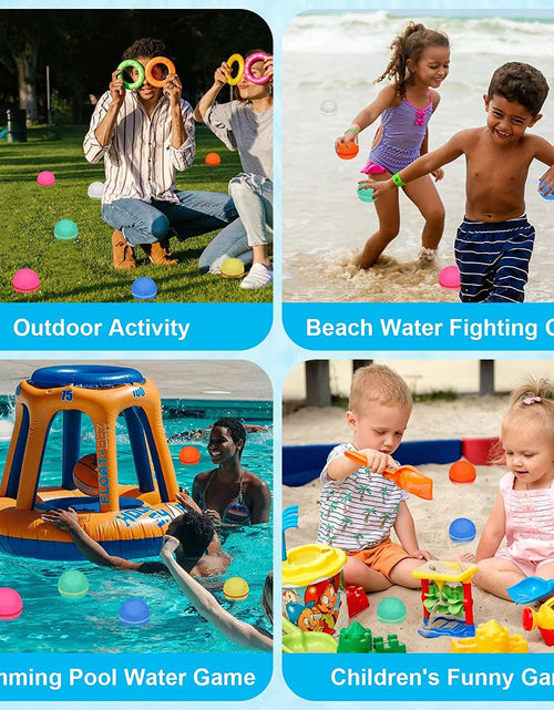 Load image into Gallery viewer, Reusable Water Balloons, Summer Water Toys, Outdoor Toys, Pool Toys, Self-Sealing Water Bomb for Kids Adults, Silicone Water Ball Easy Quick Fill, Fun Splash Water Bomb Party Supplies6 Pcs
