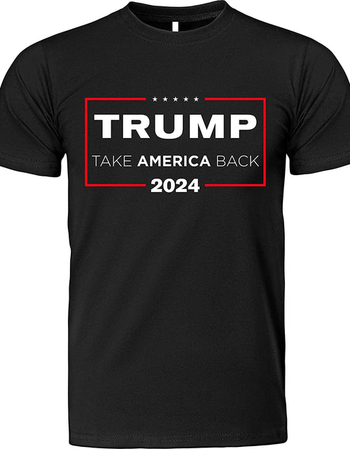 Load image into Gallery viewer, Gunshowtees Take America Back Trump 2024 Shirt Casual Graphics Tops Summer Gift Tee Black 3X-Large
