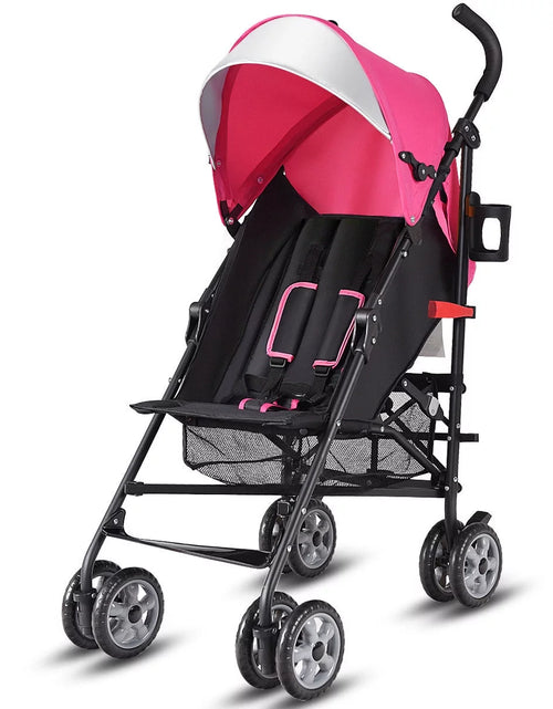 Load image into Gallery viewer, Folding Lightweight Baby Toddler Umbrella Travel Stroller W/ Storage Basket
